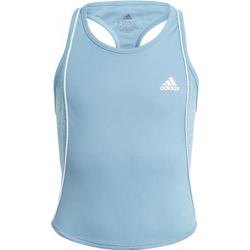 Adidas maglietta per ragazze Adidas g pop up tank top - hazy blue/white