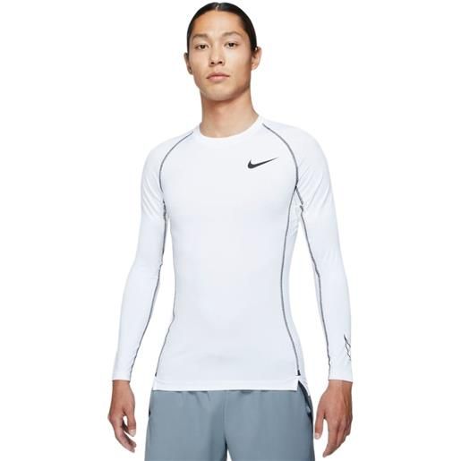 Nike abbigliamento compressivo Nike pro dri-fit tight top ls m - white/black/black