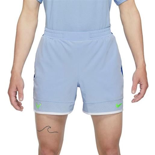 Nike pantaloncini da tennis da uomo Nike dri-fit advantage short 7in rafa m - aluminum/hyper royal/white/lime glow
