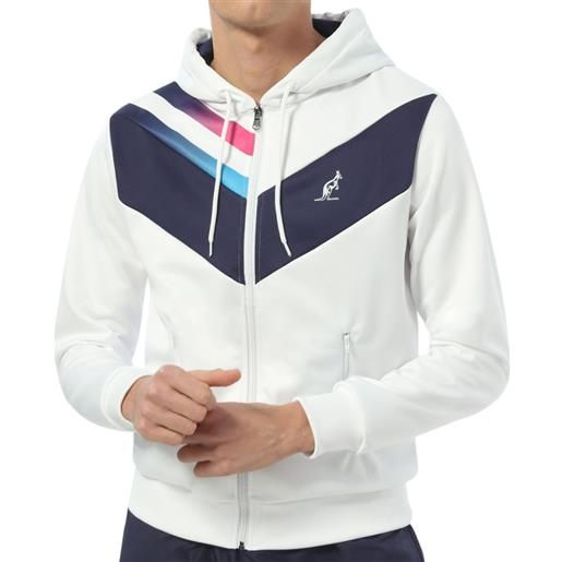 Australian felpa da tennis da uomo Australian jacket double printed - bianco