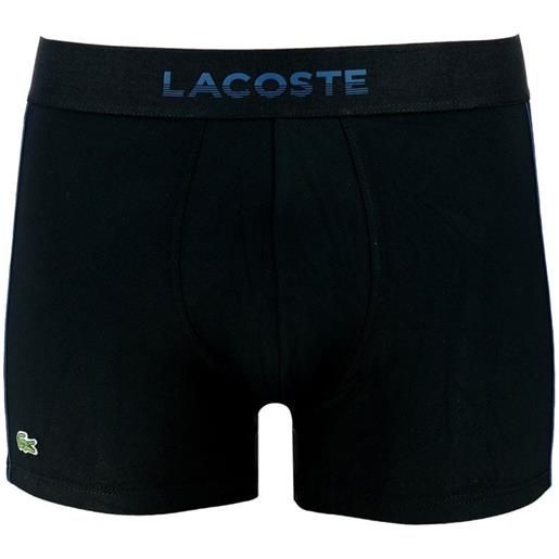 Lacoste boxer sportivi da uomo Lacoste men's breathable technical mesh trunk - black/blue