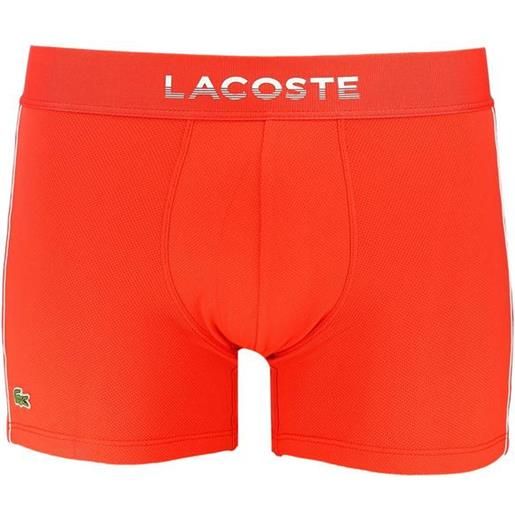 Lacoste boxer sportivi da uomo Lacoste men's breathable technical mesh trunk - red