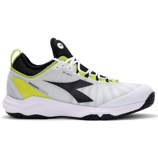 Diadora scarpe da tennis da uomo Diadora speed blushield fly 3 + ag - white/black/lime green