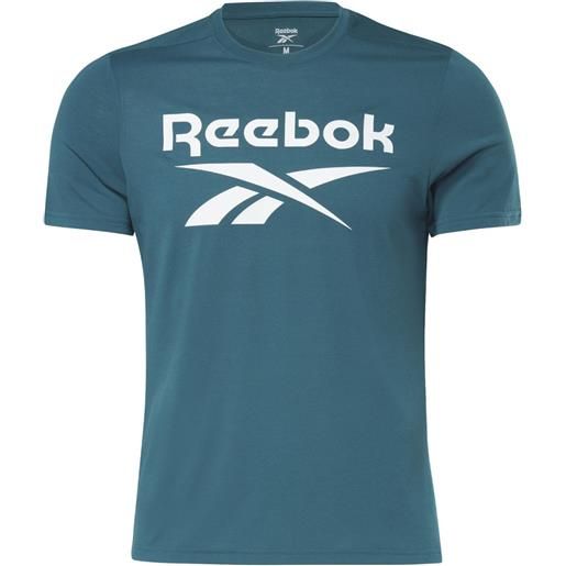 Reebok t-shirt da uomo Reebok workout supremium ss graphic - midnight pine