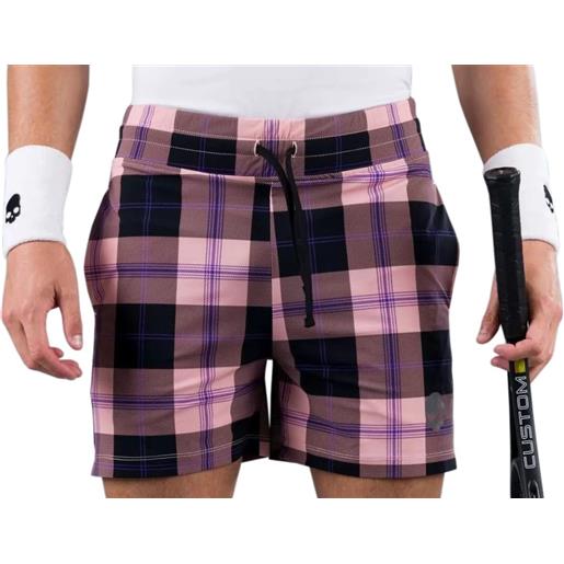 Hydrogen pantaloncini da tennis da uomo Hydrogen tartan shorts - pink/black