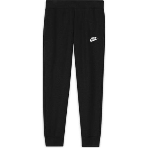 Nike pantaloni per ragazze Nike sportswear fleece pant lbr g - black/white