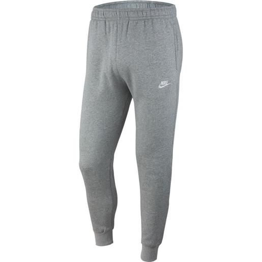 Nike pantaloni da tennis da uomo Nike sportswear club fleece m - grey heather/mate silver/white