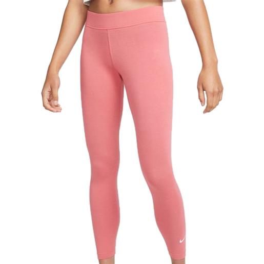 Nike leggins Nike sports. Wear essential women's 7/8 mid-rise leggings - archaed pink/white