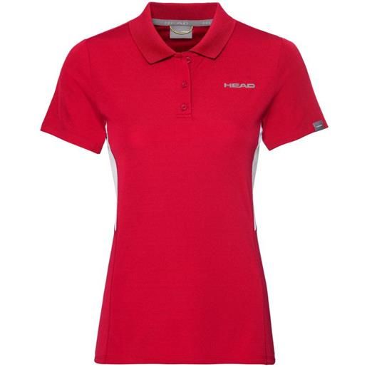 Head maglietta per ragazze Head club tech polo shirt - red