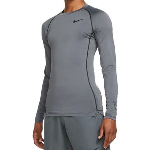 Nike abbigliamento compressivo Nike pro dri-fit tight top ls m - iron grey/black/black