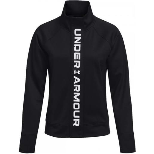Under Armour felpa da tennis da donna Under Armour women's ua rush tricot jacket - black/white