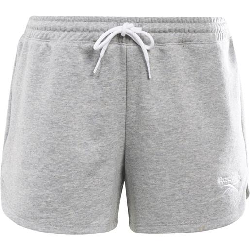 Reebok pantaloncini da tennis da donna Reebok french terry short w - medium grey heather/white