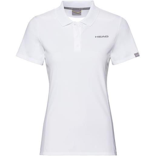 Head maglietta per ragazze Head club tech polo shirt - white
