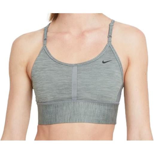 Nike reggiseno Nike dri-fit indy ll bra w - grey/pure/black