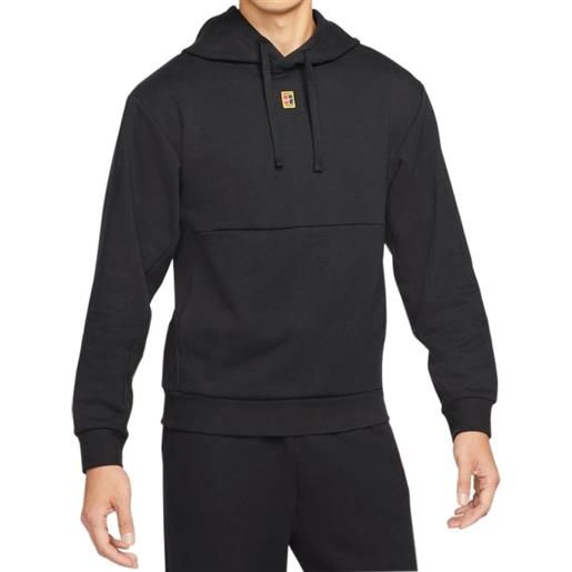 Nike felpa da tennis da uomo Nike court fleece tennis hoodie m - black