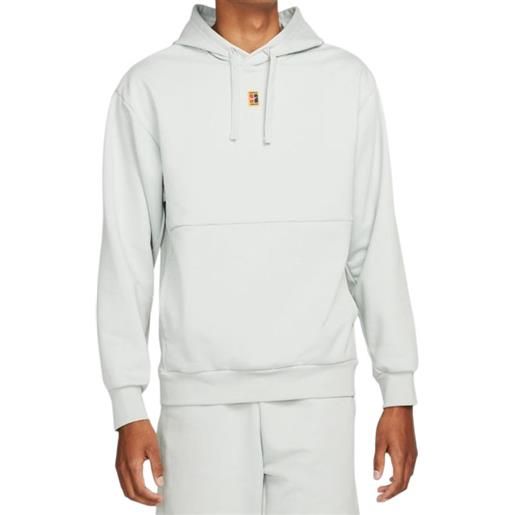 Nike felpa da tennis da uomo Nike court fleece tennis hoodie m - white