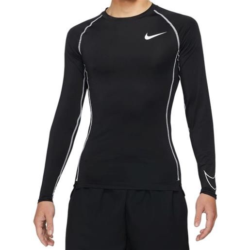 Nike abbigliamento compressivo Nike pro dri-fit tight top ls m - black/white/white