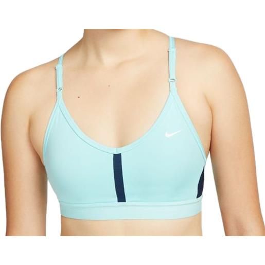 Nike reggiseno Nike indy bra v-neck w - copa/midnight navy/glacier ice/white