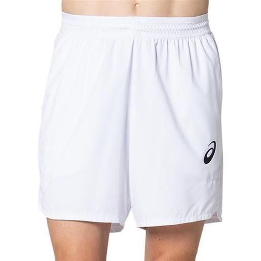 Asics pantaloncini da tennis da uomo Asics match m 7in short - white