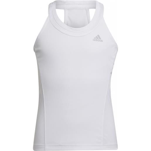 Adidas maglietta per ragazze Adidas club tennis tank top - white/grey