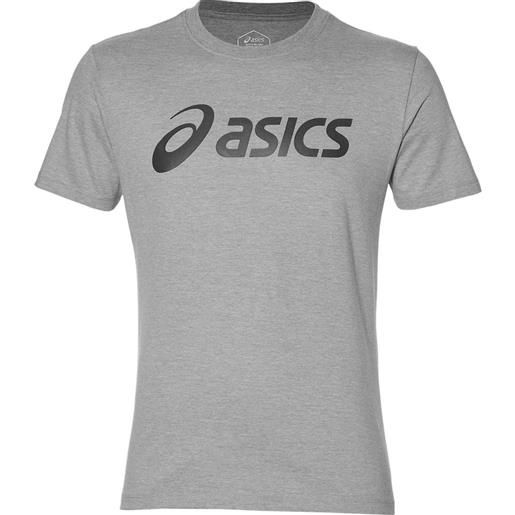 Asics t-shirt da uomo Asics big logo tee - mid grey heather/dark grey