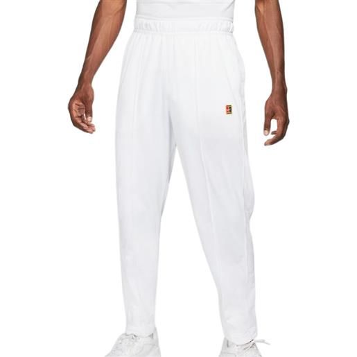 Nike pantaloni da tennis da uomo Nike court heritage suit pant m - white/white/white