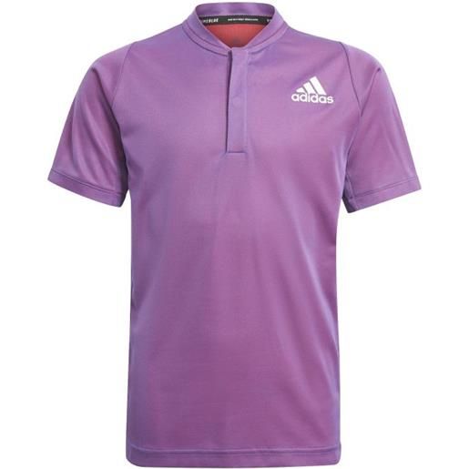 Adidas maglietta per ragazzi Adidas roland garros polo - purple/white