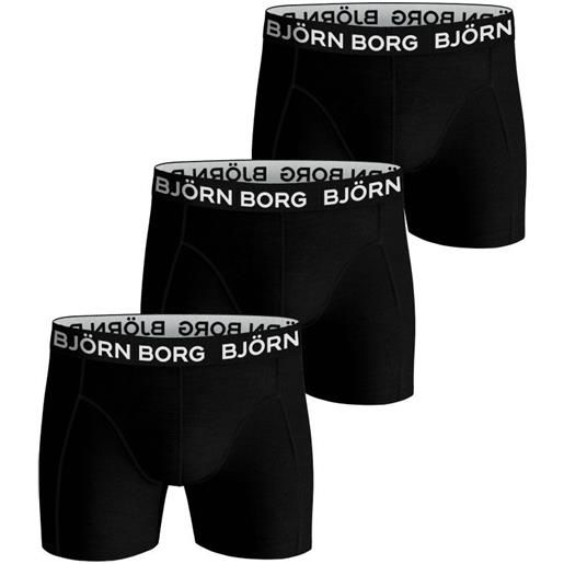 Björn Borg boxer sportivi Björn Borg shorts solid 3p b - black beauty