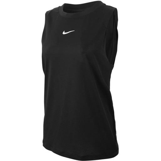 Nike top da tennis da donna Nike court dri-fit advantage tank w - black/black/white