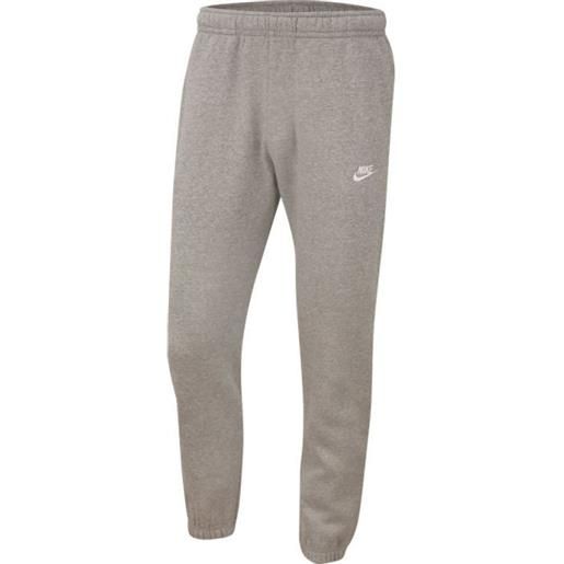 Nike pantaloni da tennis da uomo Nike sportswear club pant m - dark grey heather/matte silver/white