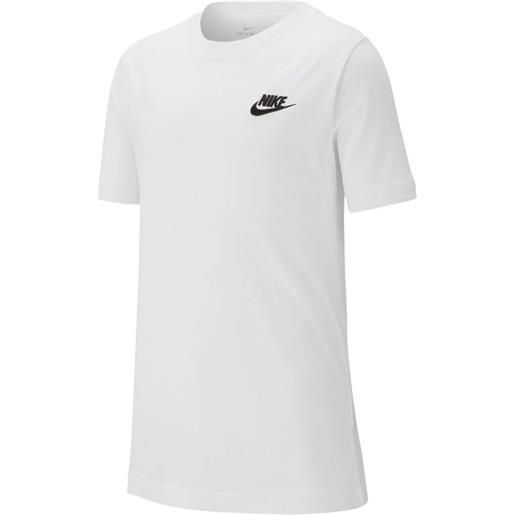 Nike maglietta per ragazzi Nike nsw tee embedded futura b - white/black