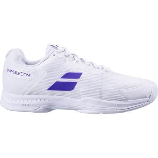 Babolat scarpe da tennis da uomo Babolat sfx3 all court wimbledon - white/purple