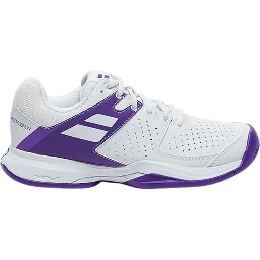 Babolat scarpe da tennis da donna Babolat pulsion all court w wimbledon - white/purple