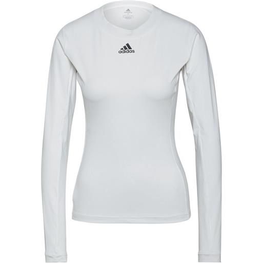 Adidas maglietta da tennis da donna (a maniche lunghe) Adidas freelift ls top - white/black
