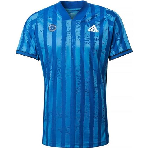 Adidas t-shirt da uomo Adidas freelift tee eng m - royal blue/white