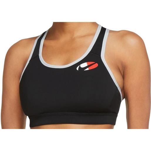 Nike reggiseno Nike dri-fit impact cb logo bra w - black/smoke grey/white/black