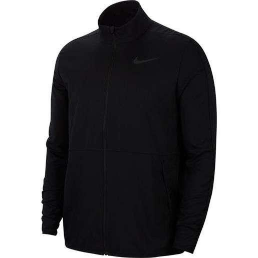 Nike felpa da tennis da uomo Nike dri-fit team woven jacket m - black/black