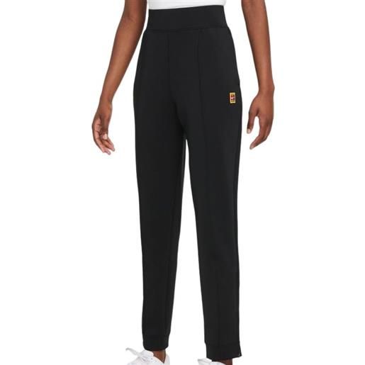 Nike pantaloni da tennis da donna Nike court dri-fit heritage knit pant w - black
