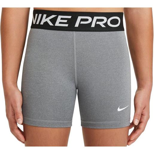 Nike pantaloncini per ragazze Nike pro 3in shorts - carbon heather/white