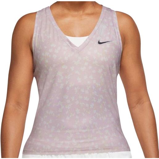 Nike top da tennis da donna Nike court dri-fit victory tank printed w - regal pink/black