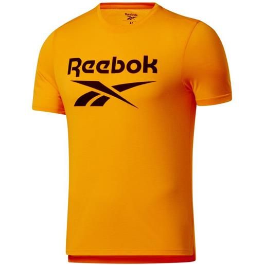 Reebok t-shirt da uomo Reebok workout ready supremium graphic tee m - semi solar gold