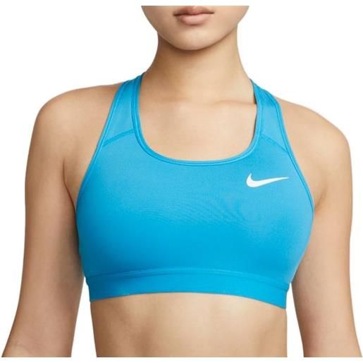 Nike reggiseno Nike dri-fit swoosh band bra non pad - laser blue/laser blue/white