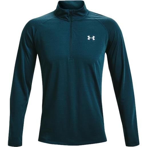 Under Armour t-shirt da tennis da uomo Under Armour men's ua streaker run 1/2 zip - blue note/reflective