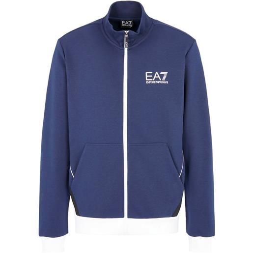 EA7 felpa da tennis da uomo EA7 man jersey sweatshirt - navy blue