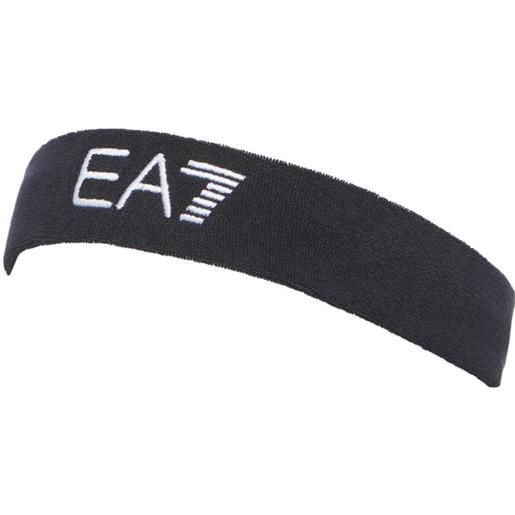 EA7 fascia per la testa EA7 man woven beanie hat - black/white