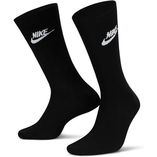 Nike calzini da tennis Nike sportswear everyday essential crew 3p - black/white