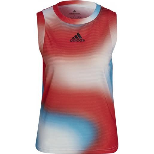 Adidas top da tennis da donna Adidas mel match tank w - white/vivid red/skyrus
