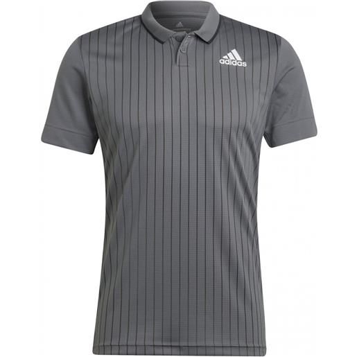 Adidas polo da tennis da uomo Adidas melbourne polo m - grey five/white