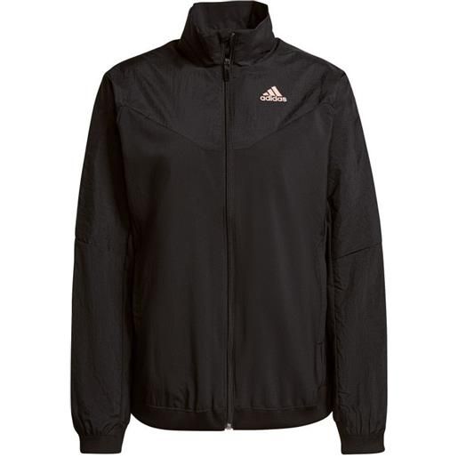Adidas felpa da tennis da donna Adidas warm jacket w - black/ambient blush