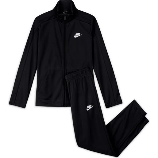 Nike tuta per ragazzi Nike u swoosh futura poly cuff ts - black/black/black/white